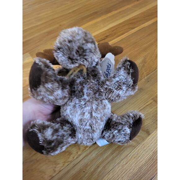 Wishpets Plush Moose “Andros” 2005 Brown Stuffed Animal 10" with Tag - Picture 5 of 10